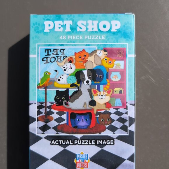 Pet Shop 48 Pieces Interlocking Jigsaw Puzzle for Kids 4+ Finished 10" × 10" × 1 - Picture 3 of 4